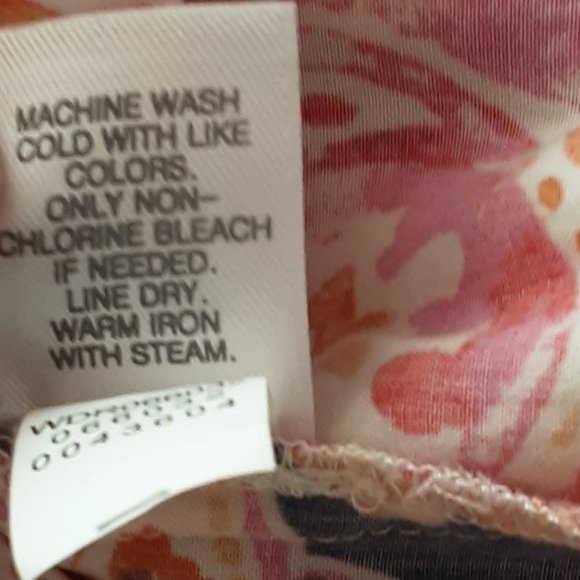 J Jill Sleeveless Shift Dress Geometric Floral Pattern Size XS Petite - Picture 10 of 10